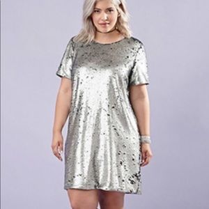 Silver sparkly dress
